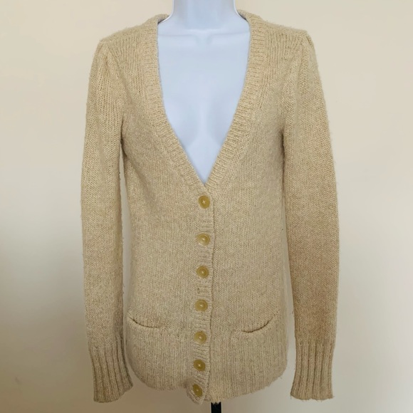 Express Sweaters - Express cream and gold sweater